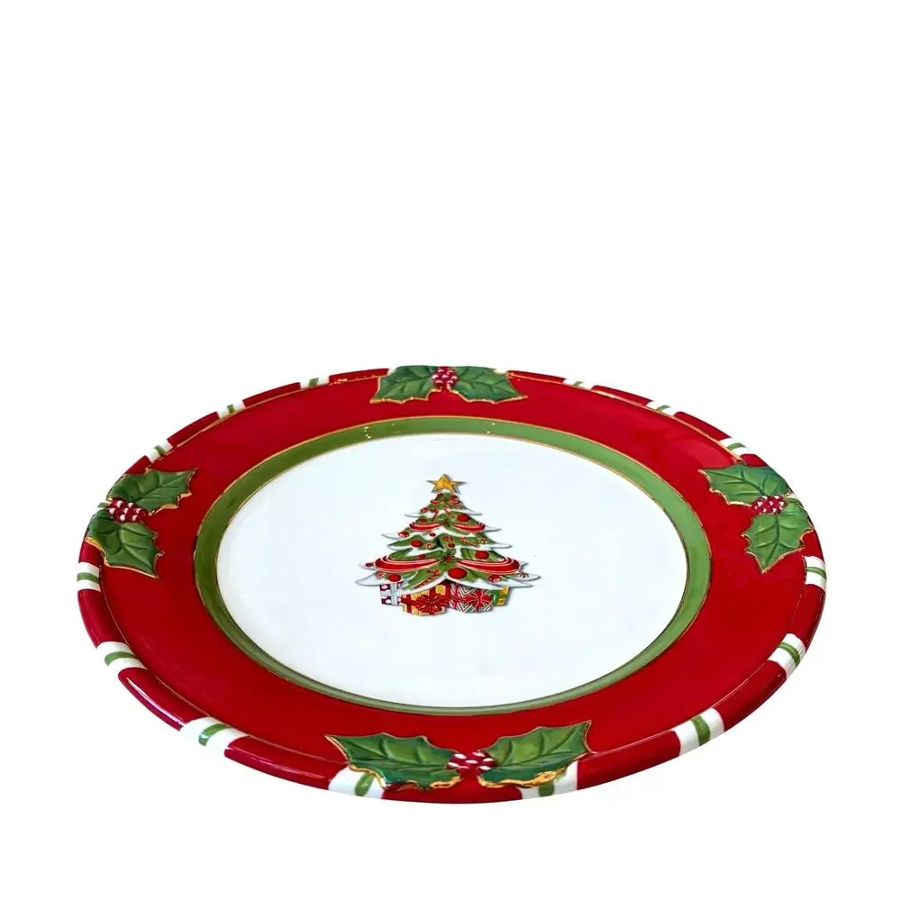 Christopher Radko Letters To Santa Home For The Holidays Dinner Plate 11in